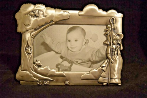 NEW! New Old Stock....Pewter ROYAL LIMITED Little Bo Peep Picture Frame 4" x 6" - Picture 2 of 8