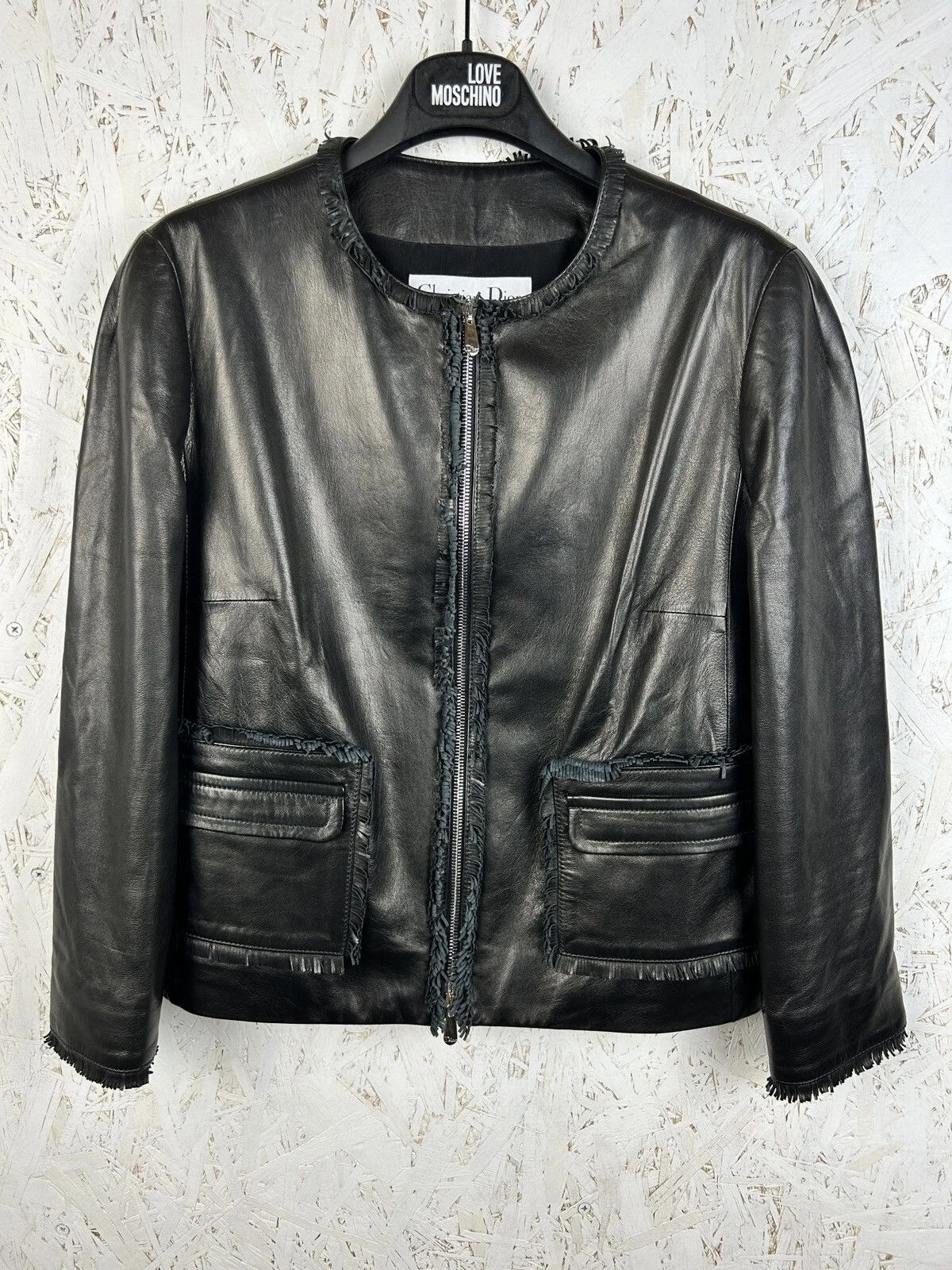 Dior — Christian Dior Lambskin Leather Jacket Size 44 IT