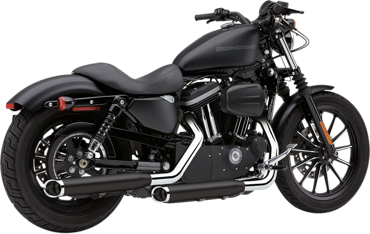 Cobra 3in. Slip Ons Raven Black Harley Davidson Sportster XL 2004