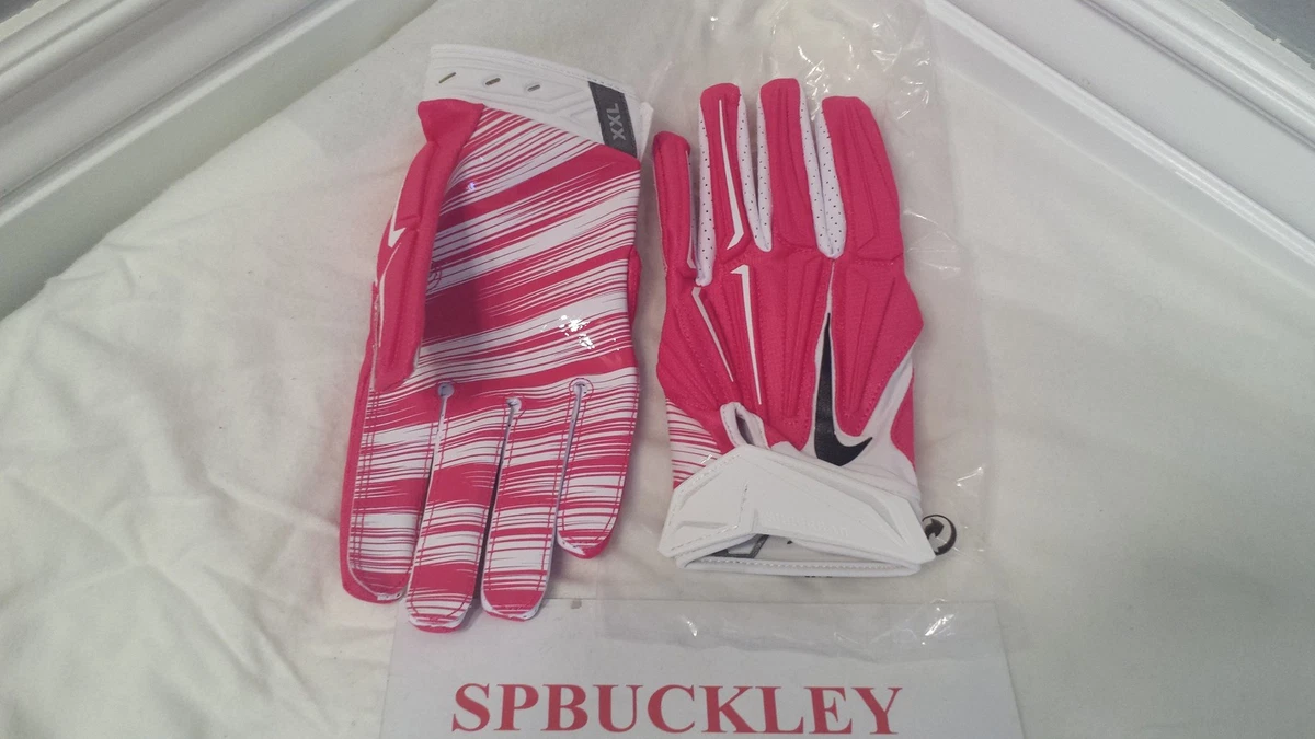 boxeo frontera Fabricación NIKE SUPERBAD 3.0 ADULT FULL PROTECTION FOOTBALL GLOVES, PINK, NFL, BCA,  NEW | eBay