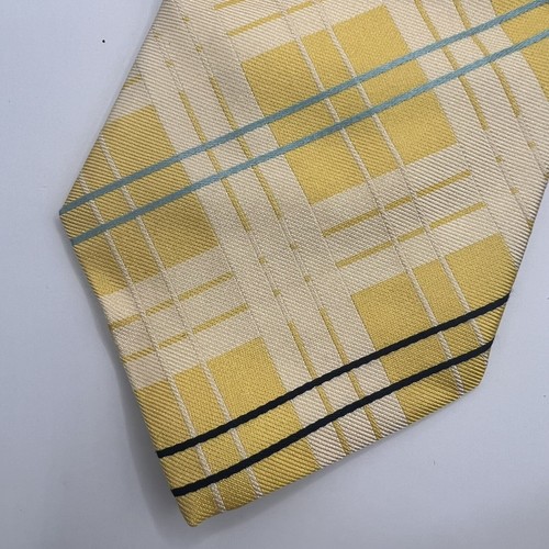 T. HARRIS LONDON AMAZING DESIGNER SUIT QUALITY NECKTIE TIE Vintage Plaid - Picture 5 of 6
