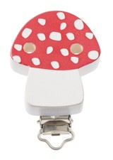 Łańcuszek do smoczka klips muchy 45 mm x 11,5 mm, czerwony