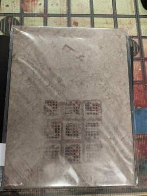 Warhammer 40k Necromunda - Ash Wastes Fold Out Light Card Floor Game Board 