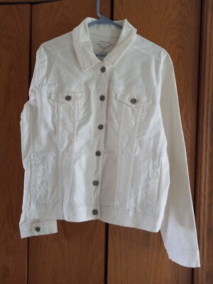 Sonoma women's Ivory jacket for spring. Jean style, size XL