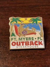 Outback Steakhouse Ft. Myers Florida Kangaroo Beach Lapel Hat Pin