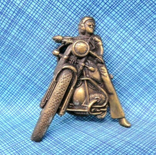 Bikers Belt Buckle 3D Cut Out Motorcycle Chopper Motor Cycle Vintage 80s .PCB427