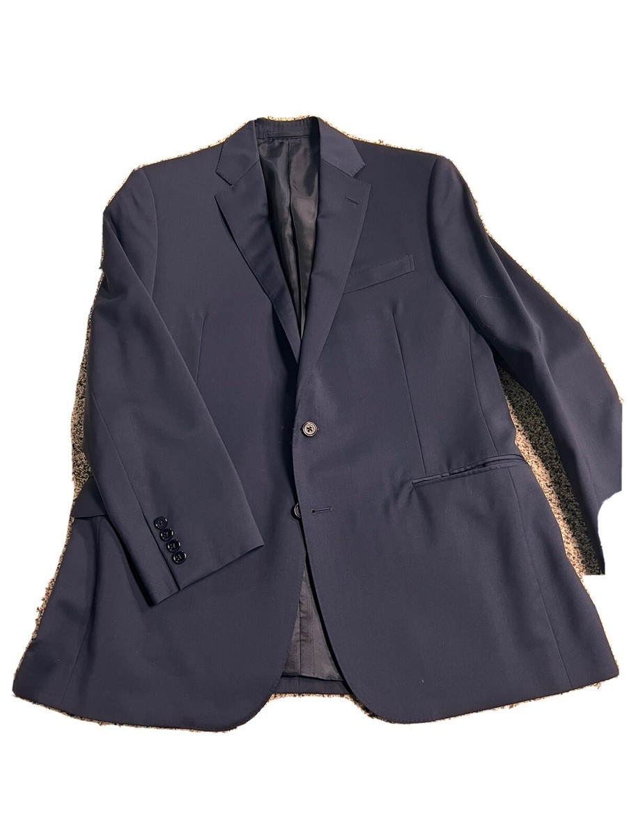Ralph Lauren Purple Label 2 Piece Suit Navy Blue 44R 38x26 100 