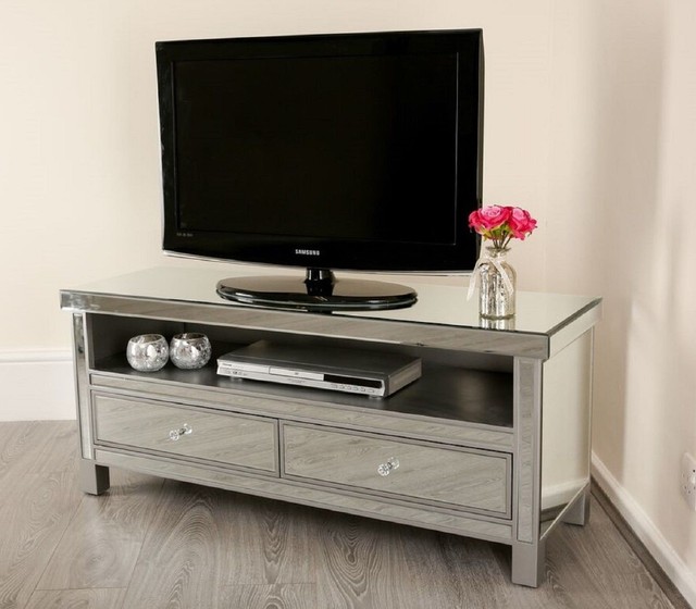 Mirrored Tv Stand Unit Storage Cabinet Gl Furniture Venetian Mirrored Tv Stand Unit Storage Cabinet Gl Furniture Venetian Mirror Silver