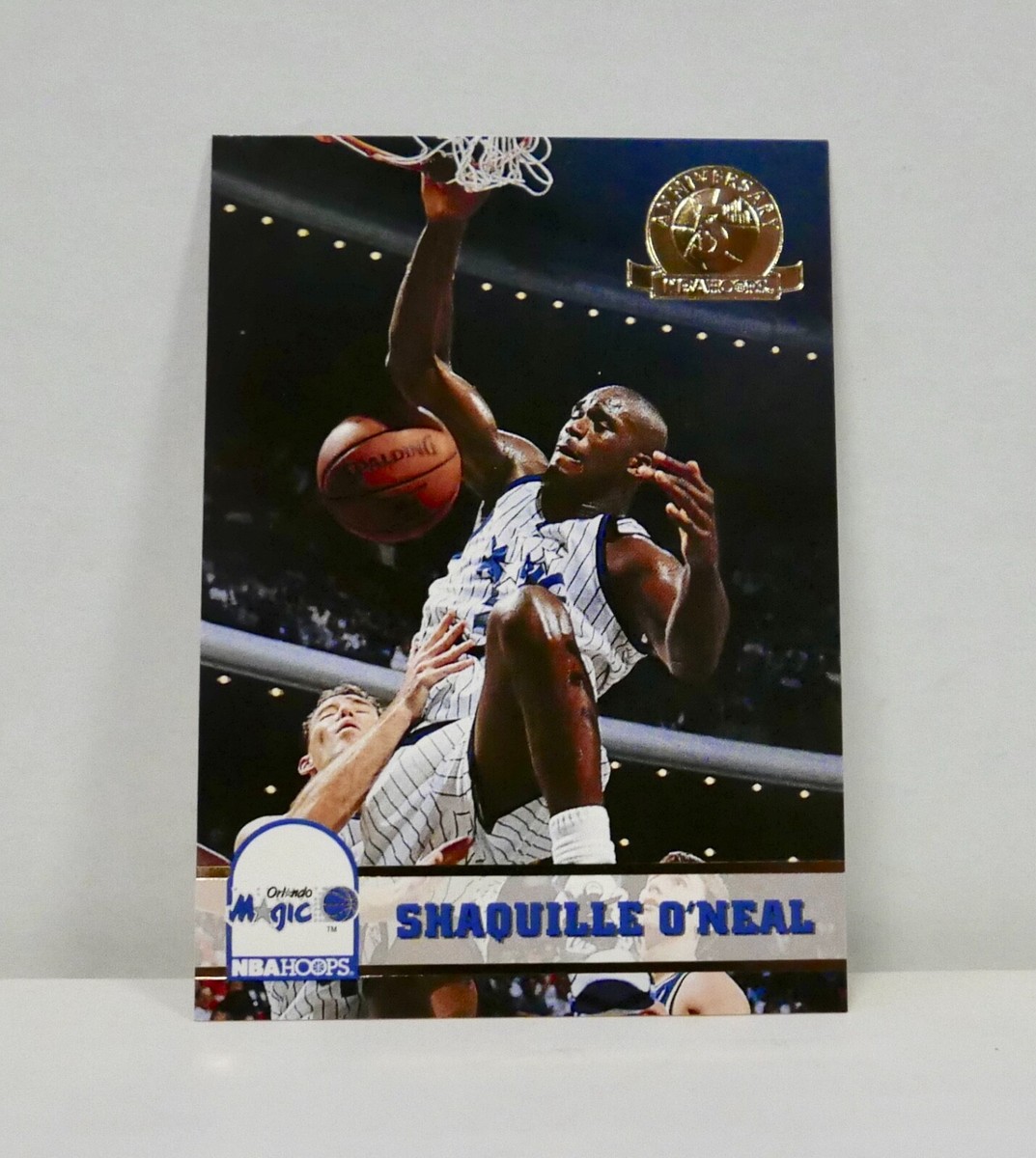 1993 Skybox Shaquille O' Neal NBA Hoops 5th Anniversary Gold Card