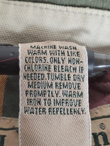 VTG L.L.Bean Canvas Barn Chore Field Jacket Flannel Lined Bone OJV69 Men's XL - Picture 6 of 12