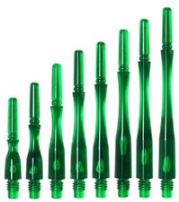 COSMO FIT SHAFT GEAR HYBRID-LOCKED DART SHAFTS - CLEAR GREEN - SET OF 3