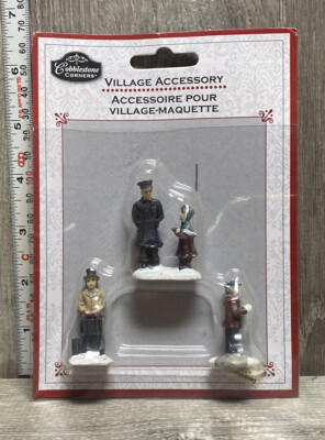 Cobblestone Corners Collectibles Christmas Village Accessories Traveler