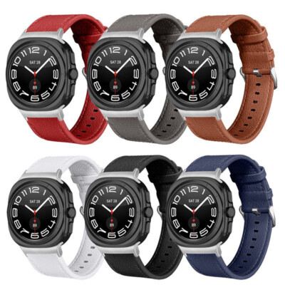 Casual Genuine Leather Band Wristband Strap for Samsung Galaxy Watch Ultra  2025