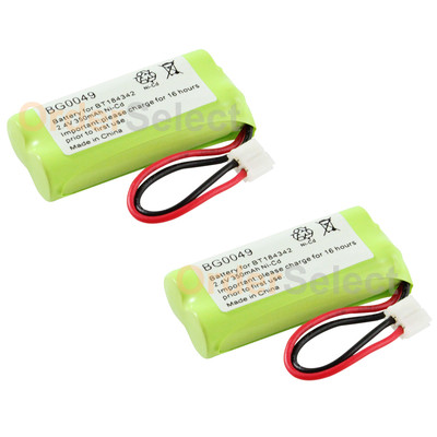 2x Home Phone Battery for AT&T Lucent BT18433 BT184342 BT28433 BT284342 100+SOLD