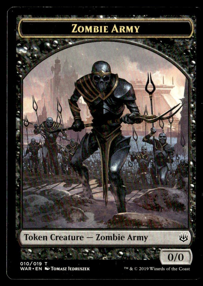 War of the Spark Tokens Zombie Army Token/Common #10 2019