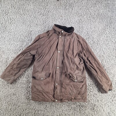 Gant Jacket Mens Extra Large XL Doulbe Decker Brown Wax Style Waterproof Rain