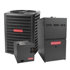 GOODMAN 3 TON 14 SEER2 AC & 80% AFUE 80,000 BTU GAS FURNACE SYSTEM - UPFLOW