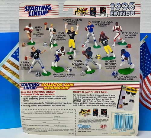 JEFF BLAKE 1996 CINCINNATI BENGALS POINT LEADER BY STARTING LINEUP KENNER - Picture 4 of 4