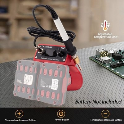 Soldering Iron Station T12 Tip For PARKSIDE X12V*2 Battery Welding Tool for DIY