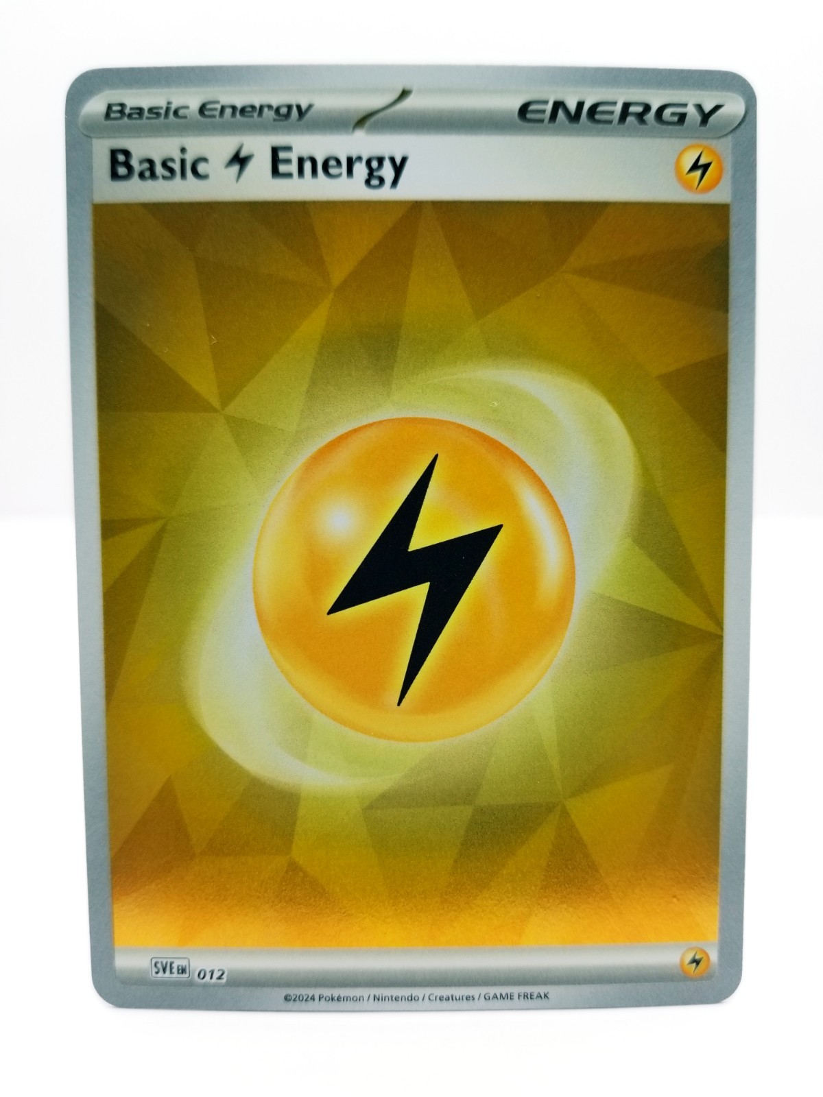 Basic Lightning Energy SVE 012 Reverse Holo Prismatic Evolutions Pokemon