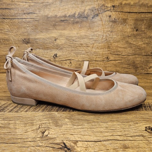 Stuart Weitzman Pink Leather Round to Ballet shoe size 8M - Picture 2 of 12