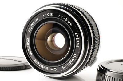 AS-IS Parts Olympus G.Zuiko Auto-W 35mm f/2.8 MF Wide Prime Lens w/Caps JP #22