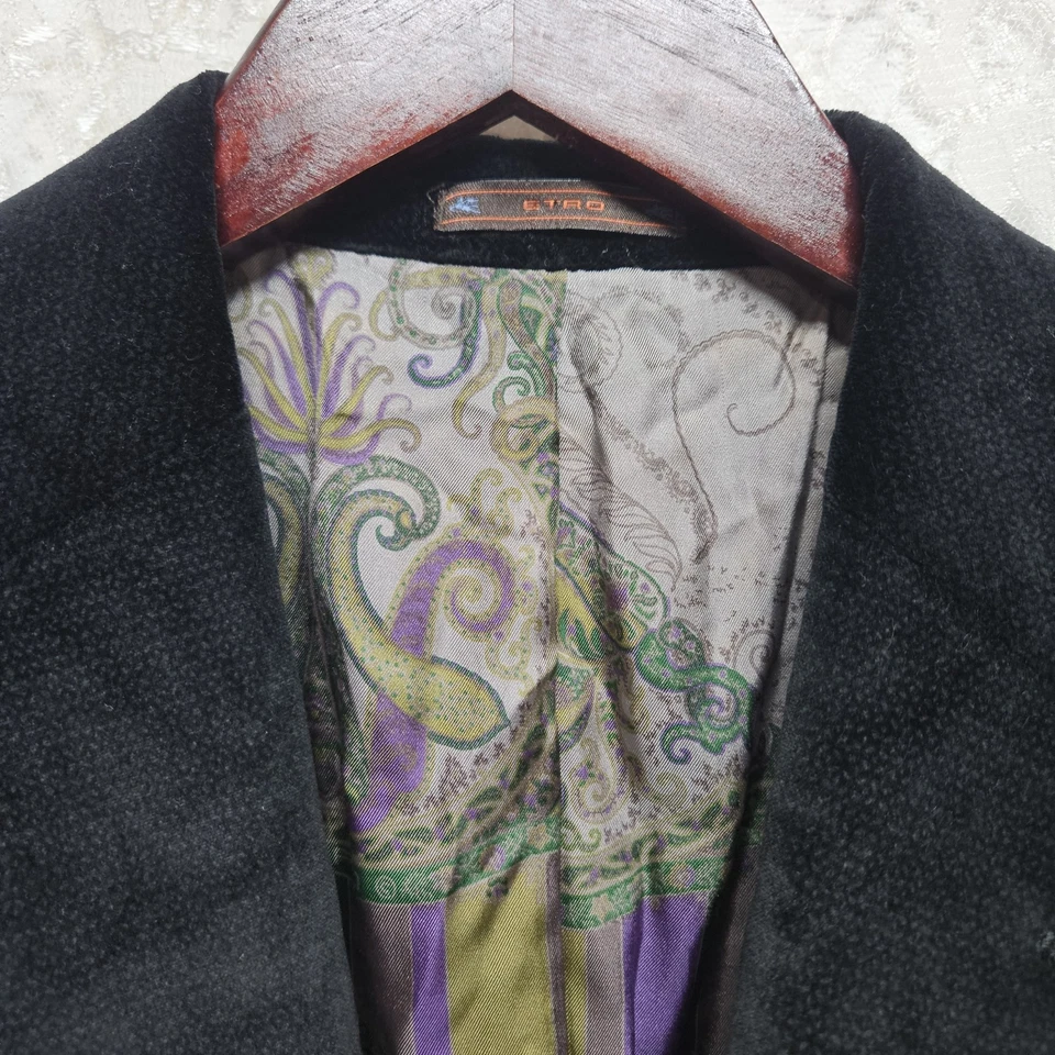 Jaqueta esportiva masculina Etro blazer tamanho 48 forro de seda feita na Itália - Imagem 2 de 4