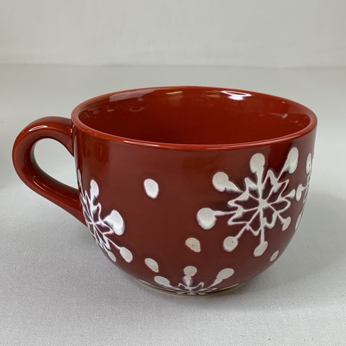 Gourmet Expressions Coffee Mug Set Of 4 Red Christmas Holiday Winter Theme - Picture 11 of 24