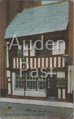 Vintage King Charles' House Worcester topographische Postkarte 1918 Stuart's Fine