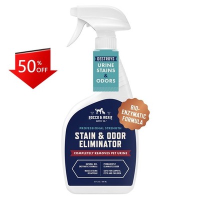 Rocco & Roxie Enzymatic Cleaner for Pet Urine Stain and Odor Eliminator-32 fl oz