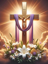 Diamond Art Kits for Adults Religious Cross, DIY 5D Diamond Painting Kit for Beg