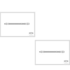 2x Bremsschlauch vorne und hinten für Mercedes-Benz SL R107 S-Klasse W108