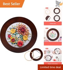 Wood Embroidery Display Frame 6 Inch Round for Cross Stitch DIY Art Ornaments