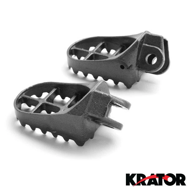 Clavijas de pie de motocross grises para Suzuki RM125 RMX250 DR-Z Kawasaki KLX400R KLX650 Foto 4 de 4