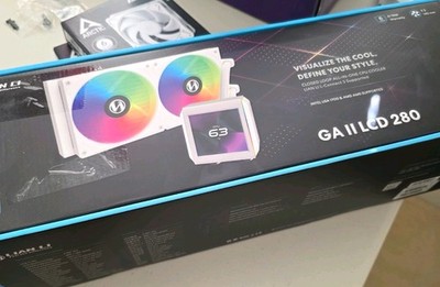 Upgraded Lian Li Galahad II LCD 280mm AIO Liquid Cooler White 