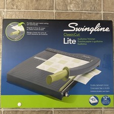 SWINGLINE PAPER CUTTER, GUILLOTINE TRIMMER, 12", CLASSICCUT LITE 9312 - GRAY NEW