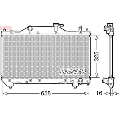 Denso DRM50131 Kühler Motorkühlung für TOYOTA AVENSIS ERSO T22 M2
