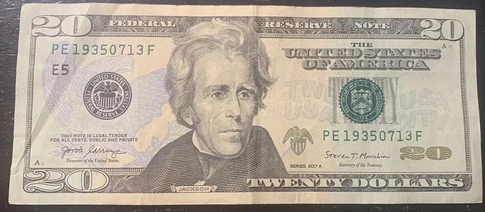 $20 Fancy Birthday/Anniversary Note July 13, 1935 (7/13/1935) (PE19350713F) - Image 2 of 4