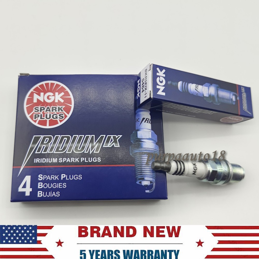 4PCS NGK BKR5EIX-11 5464 Spark Plugs Iridium IX For Toyota Mitsubishi Mazda USA