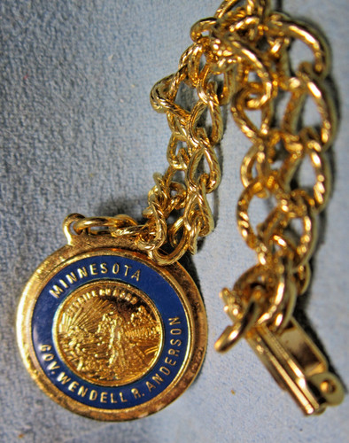 1970's Minnesota Governor WENDELL ANDERSON Charm Bracelet ~ Former Hockey Star
