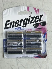 Energizer Cr123-6 3V Single Use Battery - Pack of 6 “Freeship