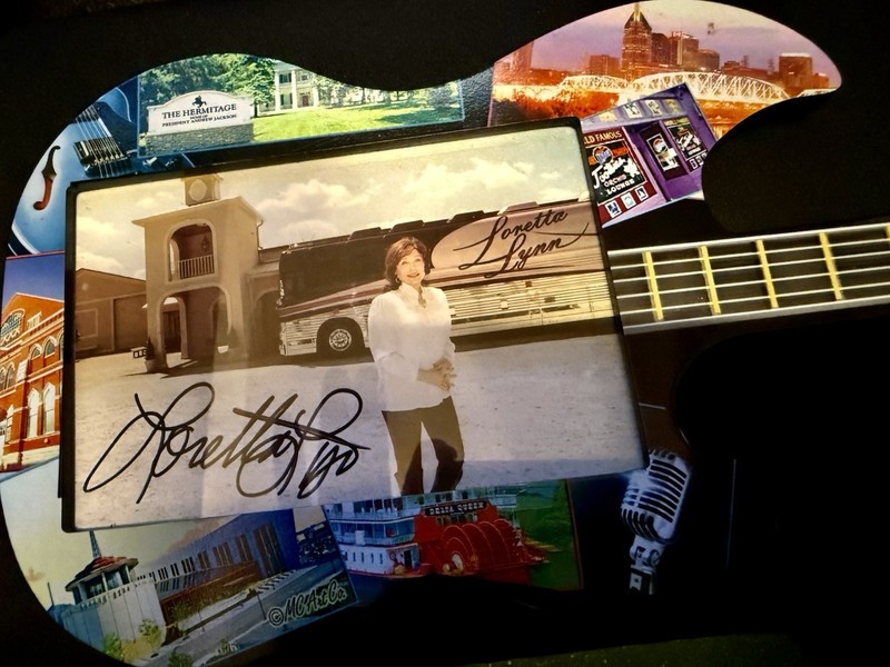 Loretta Lynn Autographed & Framed Post Card