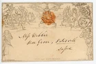 Lovely 1840 1d Mulready envelope (stereo A 175)  Tonbridge-Wells to Petworth