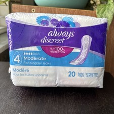 Zawsze dyskretne podkładki umiarkowana chłonność 20 ct na wycieki pęcherza lekko pachnące