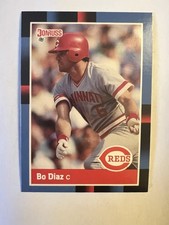 1988 Donruss - Bo Diaz #186 - Cincinnati Reds Baseball Card NM