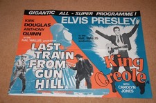 ELVIS PRESLEY in KING CREOLE (1958/9) - RARE ORIG. UK QUAD POSTER - V FINE COND.