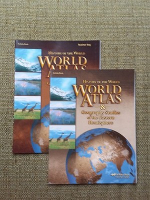 A Beka Book Homeschool 7th Grade History of the World World Atlas Key&Student BK