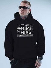 Men'S Casual Hoodie with It'S an Anime Thing Print, Long Sleeve, Regular Fit, 10