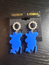 University of Mississippi Colonel Reb Earrings Dangle