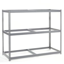 Wide Span Rack With 3 Shelves No Deck 900 Lb Capacity Per Level 72"W x 48"D x